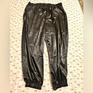 Lane Bryant Shiny Black Dress Pants
